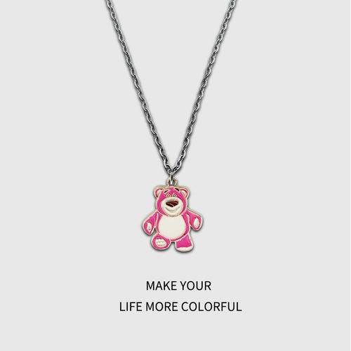 Ins Children's Fun Astronaut Crayon Shin-chan Alloy Necklace Boys' Cartoon Pendant Girls' Student All-match Sweater Chain