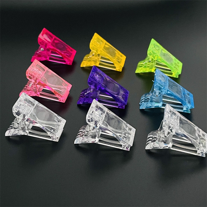 Cross-border nail art crystal nail mold fixing clip crystal glue clip quick Crystal extension glue setting clip