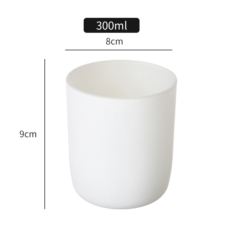 Spot copa de vela de vidrio esmerilado taza vacía decoración del hogar candelabro de aromaterapia fragancia transparente frasco de vela taza de vidrio