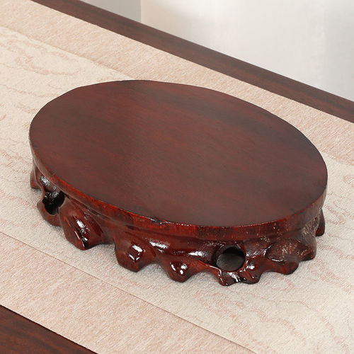 Buddha pedestal with elevated lotus platform, wooden and jade lotus statue seat, fortune god, Guan Gong, Pixiu, stone sculpture display stand