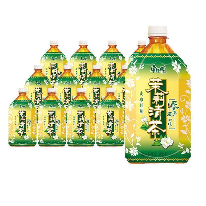 康师傅冰红茶1L*12瓶整箱批大瓶绿茶茉莉蜜茶柚茶清茶无糖茶饮料|undefined