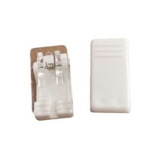 Supply glue clip one side transparent side white clip force big price cheap plastic clip