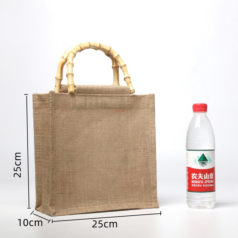 無印麻布手提げ袋卸売り良品お土産ショッピング亜綿麻黄麻袋diy手描き麻布バッグ|undefined