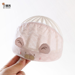 Infant Hat Summer Pure Cotton Cute Thin Halfer Cap for Newborns 6-12 Months Outing Baby Hat for Girls in Summer
