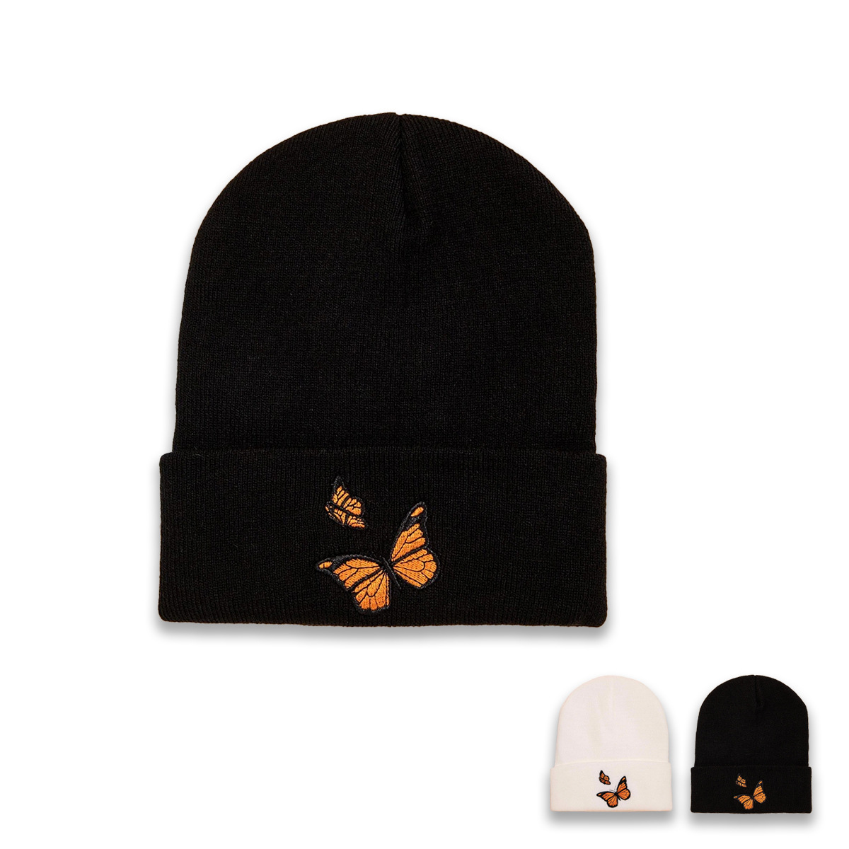 Autumn And Winter New Hat Fashion Wild Trend Butterfly Knit Hat Personality Warm Woolen Hat display picture 1