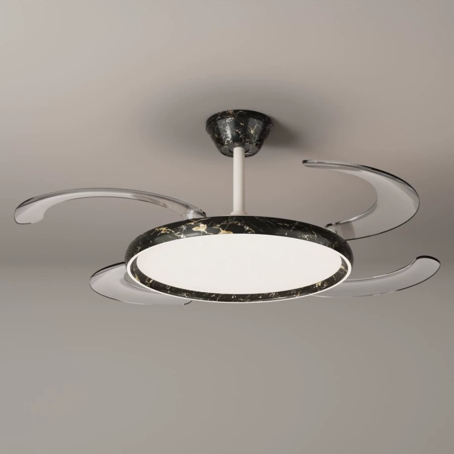 Современная минималистичная гостиная, новая люстра, вентилятор, лампа, творческая личность, ресторан, столовая, скандинавские дизайнерские художественные лампы