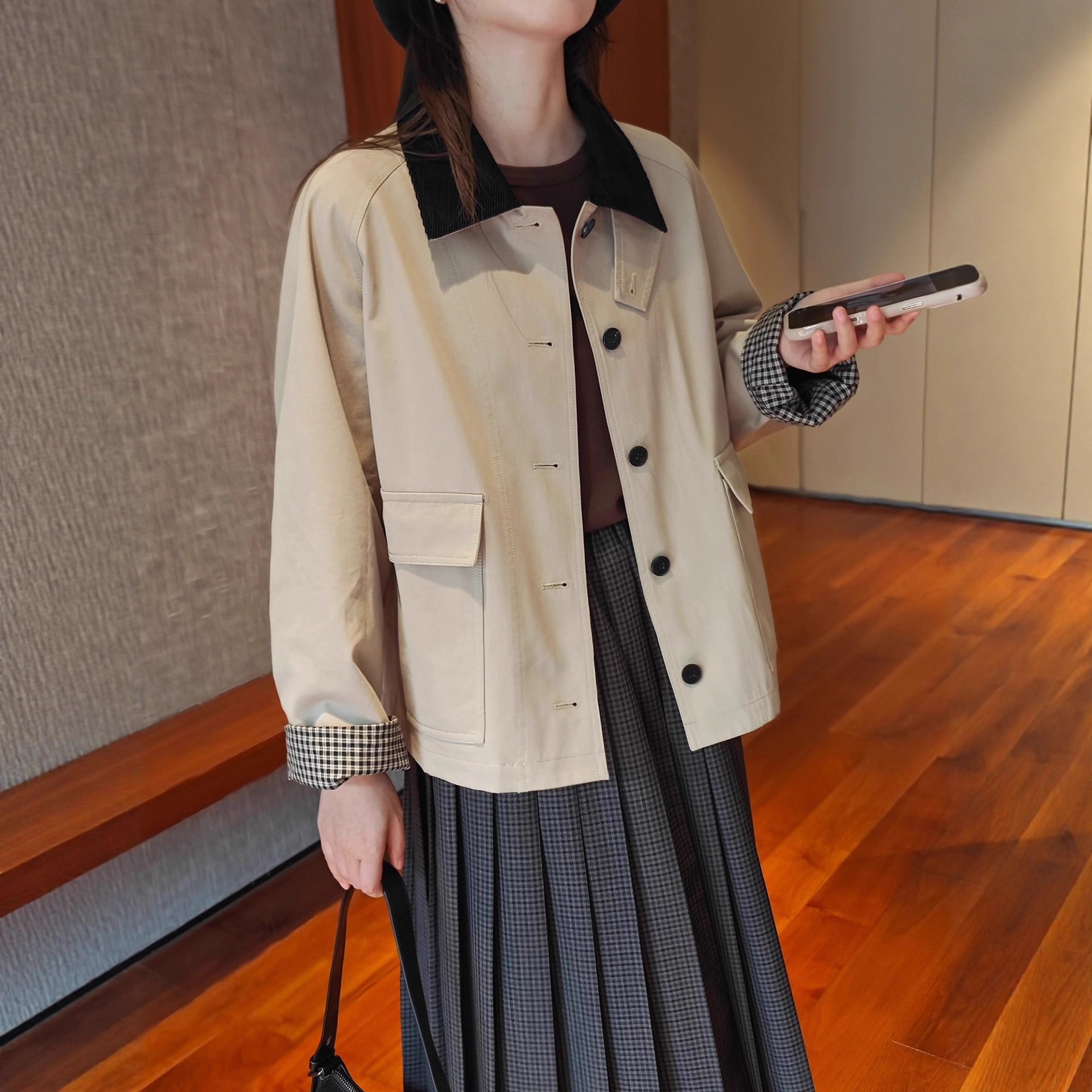 *He, Regret-Free in Seconds! ! ! the Version Details Are so Good, the Early Autumn Short Windbreaker Jacket Is so Beautiful