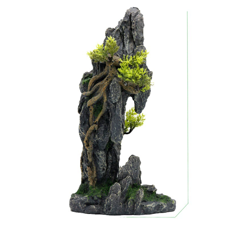 Aquarium, realistic rock garden