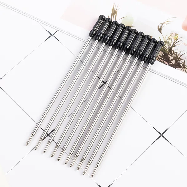 In stock wholesale metal in-line pen refill signature pen refill replaceable full needle tube refill