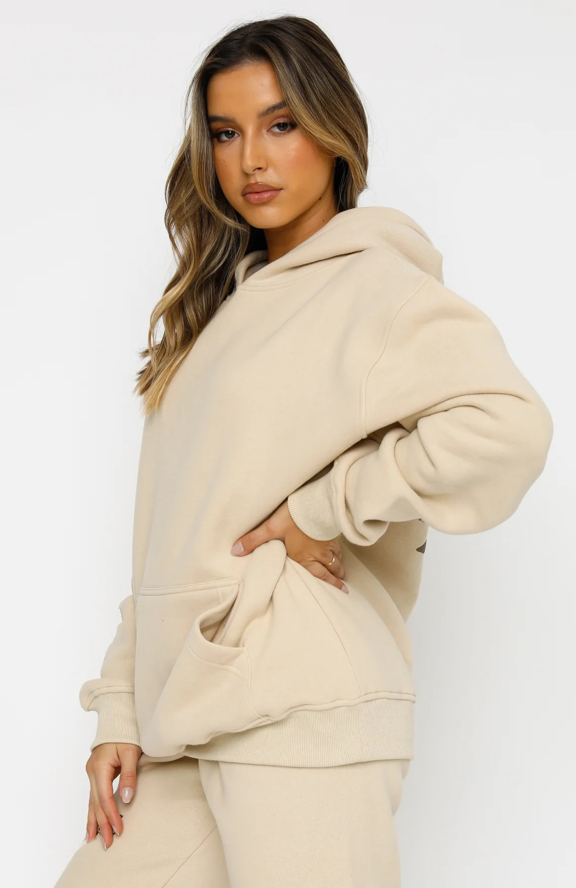 Ensemble Décontracté Femme À Capuche Avec Pantalon Et Poches_voghion.com