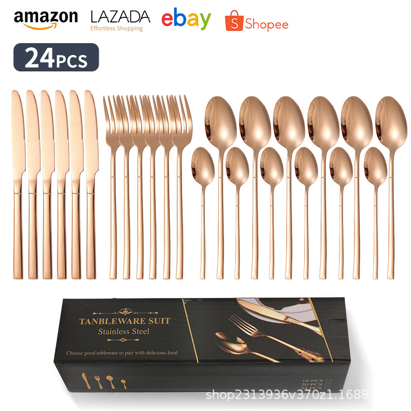 나이트 로즈 골드 - 24피스 세트 (치약 케이스)