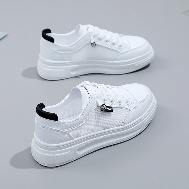 6612 New Women's Shoes Thick Sole White Shoes Women's 2022 Summer All-match Skate Shoes Explosion Mesh Breathable Shoes Trend