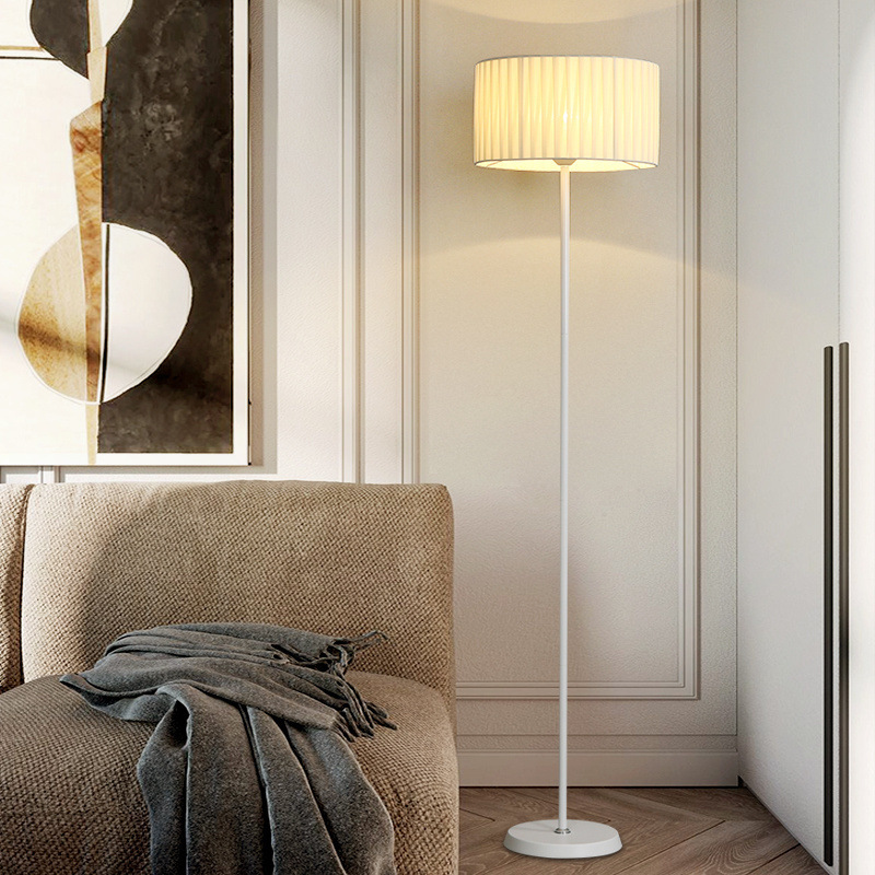 Floor Lamp Material Floor Table Lamp DIY Live Broadcast Atmosphere Lamp Pleated Vertical Warm Light Accessible Luxury Bedside Italian Style
