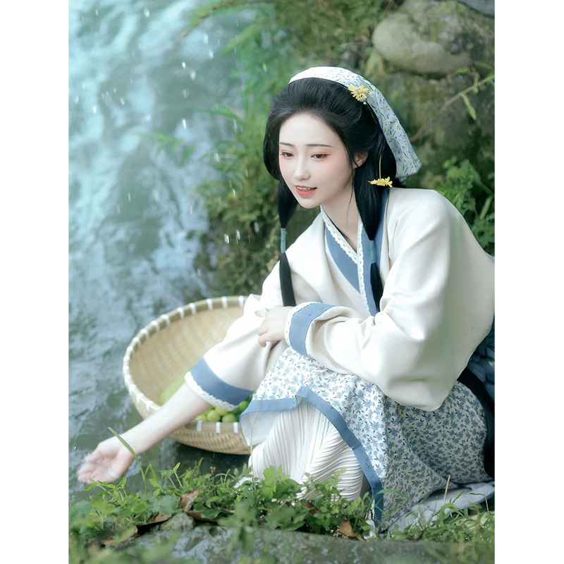 汉服女魏晋风古装成人古风宋制小个子田园风2025新款平民篁岭晒秋|undefined
