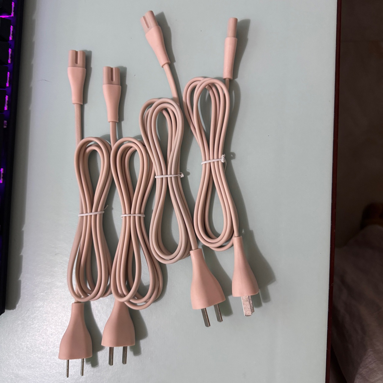 0.5平方国标电源线 中规小米插圆型国标八字尾小米插头尾带SR卡