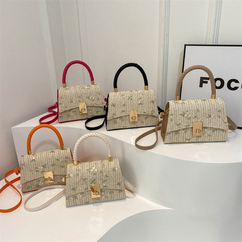 Bolso de moda simple para mujeres 2024 nuevo estilo de moda de verano ocio bolso de hombro simple bolso retro