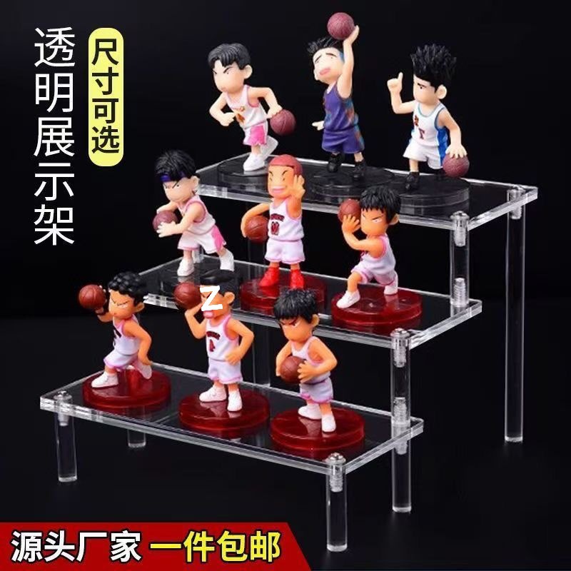 亚克力展示架阶梯盲盒收纳架泡泡玛特立牌公仔手办娃娃陈列架直销