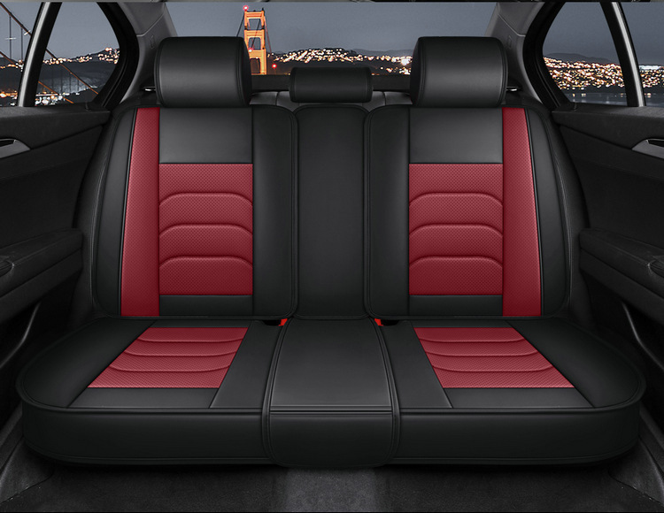 Cross-border foreign trade Four Seasons universal car seat cushion seat cover new car Napa leather perforated leather fully surrounded seat cushion