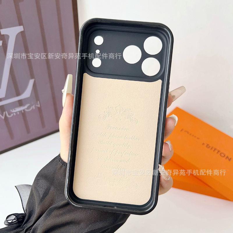复古磁吸保护套适用iPhone17Promax软壳欧美潮牌侧贴苹果17手机壳|undefined