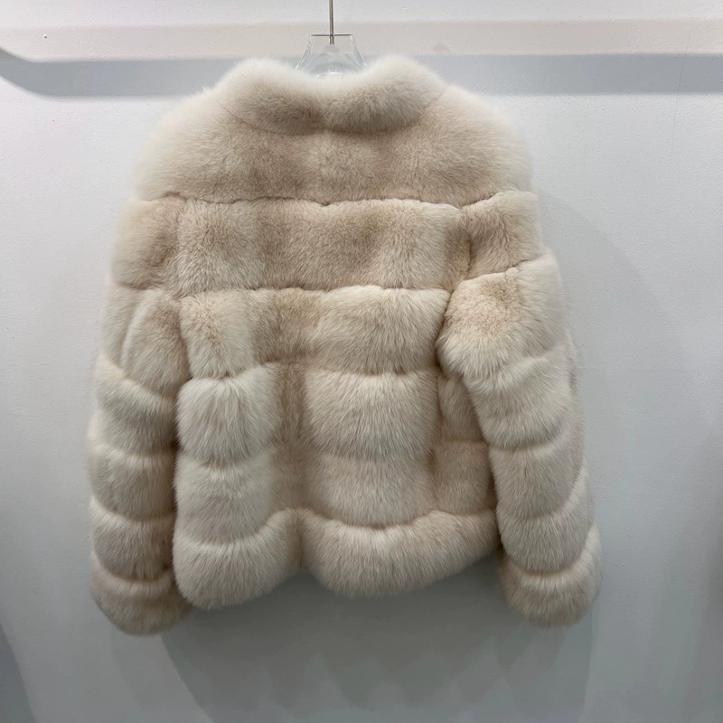 Классический женский пальто из лисьего меха под sable импортованная лисья меховая шуба 2024 новый slim ворот из меха молодой стиль