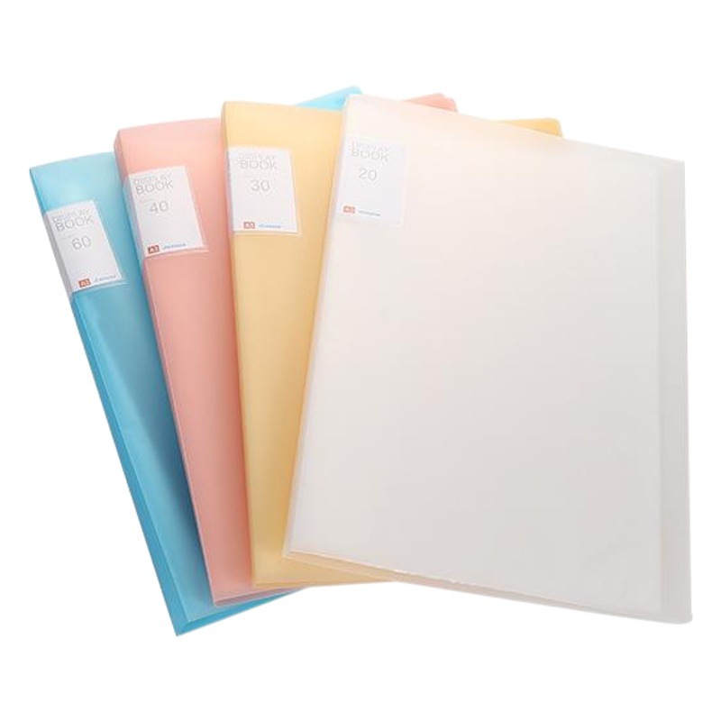 A3 libro de datos transparente insertar carpeta multicapa bosquejo del estudiante libro de dibujo libro de imágenes carpeta de papel de prueba 40 páginas 60 páginas