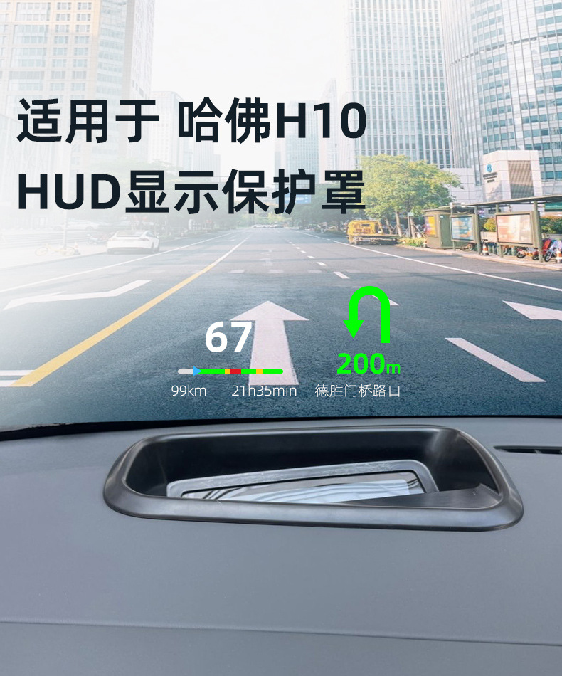 Suitable for Haval H10 HUD head-up display protective cover, dashboard dust cover, car interior accessories