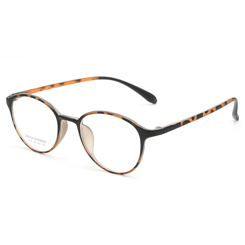 Danyang Glasses TR6818 Montura de gafas para miopía ultraligera y pequeña para mujeres con rostros pequeños, exclusiva montura de color té frío para miopía severa.