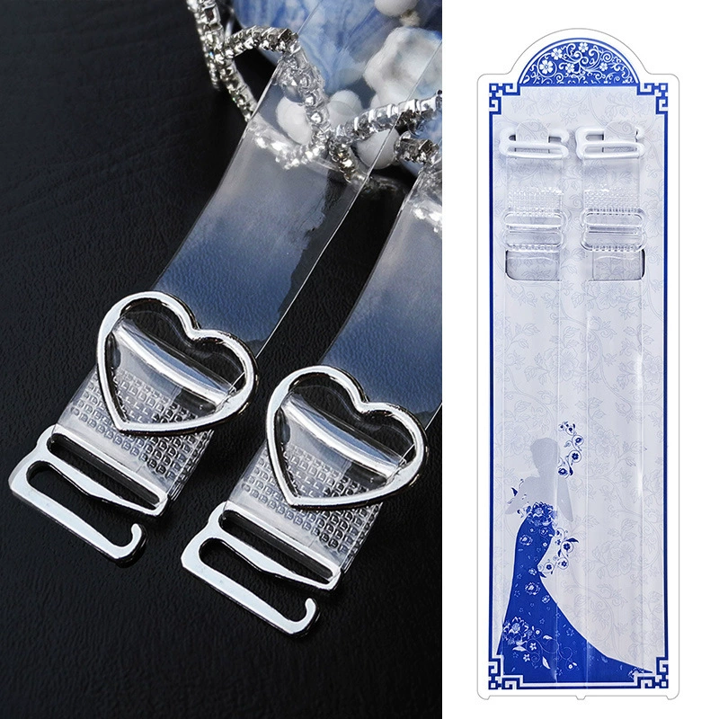 Персиковый сердечный клей прозрачный плечевой ремень невидимый нагрудный ремень