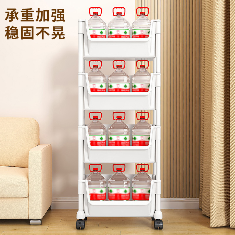 理发推车小推车置物架家用零食客厅浴室收纳书包移动厨房蔬菜珏沁|undefined