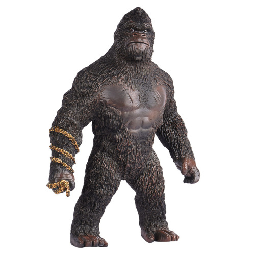 Big Genghis Khan vs. Monster King Action Figure Toy Movie Gorilla Model Doll Dinosaur Decorative Gift 