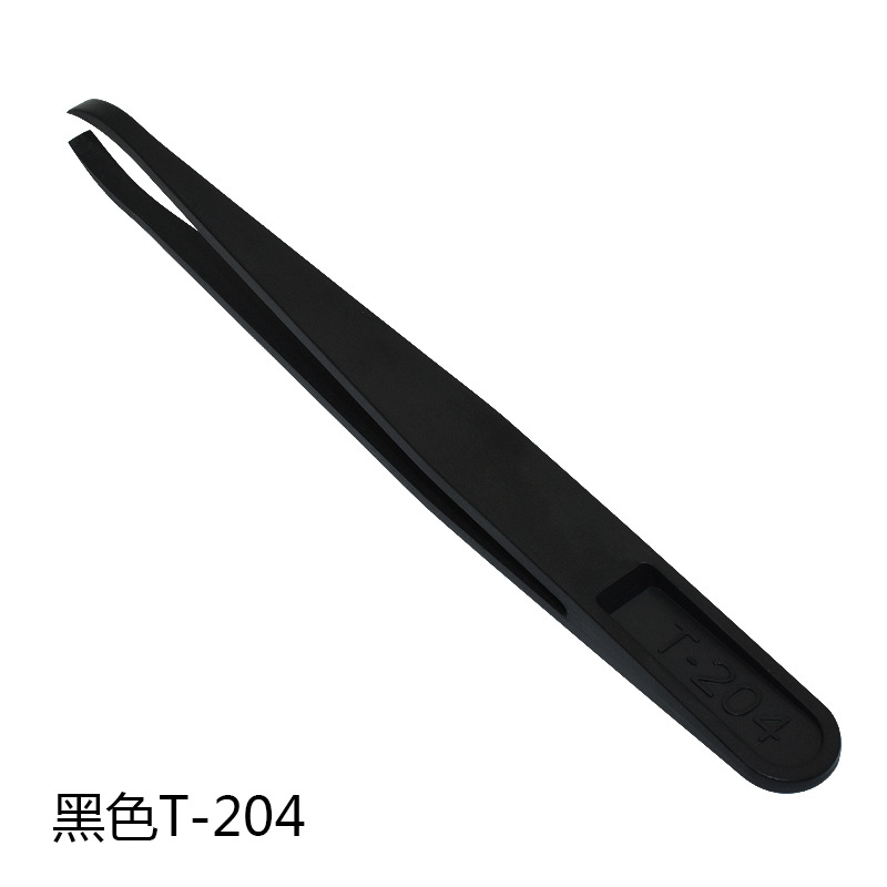Venta al por mayor fibra de carbono antiestático pinzas de plástico blanco puntiagudo Cabeza ancha cabeza plana libre de polvo pinzas de purificación clip de plástico image 28