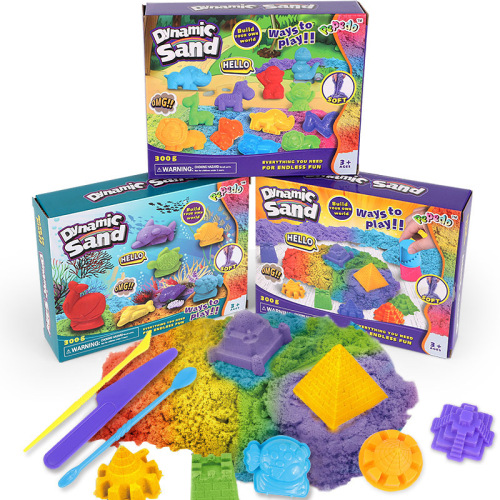 New Space Toys Cross-Border Sand Mold Set Magic Clay Clay Putty Sand Art Craft Educational Toys