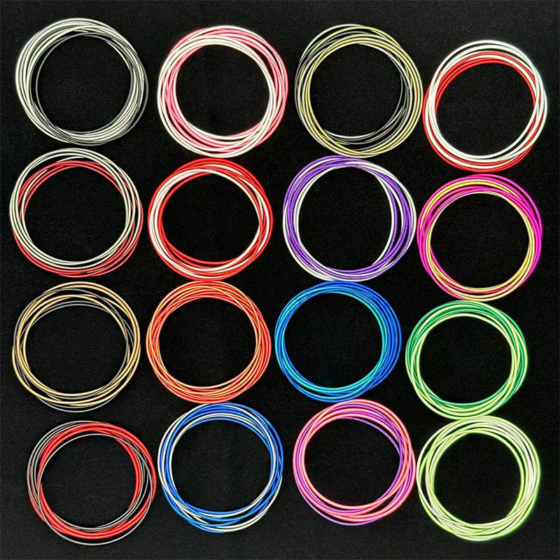 Basic Classic Style Circle Carbon Steel Metal Wholesale Bangle display picture 1