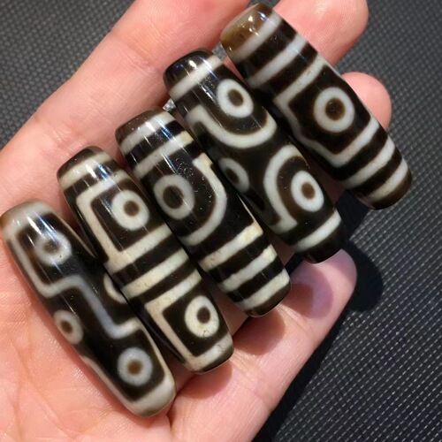 High-quality ancient agate sky beads wholesale, Taiwan craft agate sky beads nine-eyed sky beads jade jewelry live stream for men and women