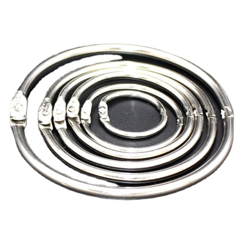 Direct Selling Metal Book Ring Card Ring Loose-Leaf Ring Open Ring Buckle Loose-Leaf Buckle Open Ring Binding Ring Desk Calendar Ring