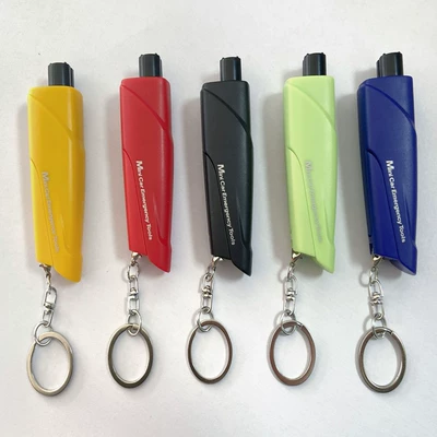 Cross-Border Safety Hammer Mini Car Multi-Function Keychain Escape Smash Glass Life-Saving Artifact Car Fire Window Breaker