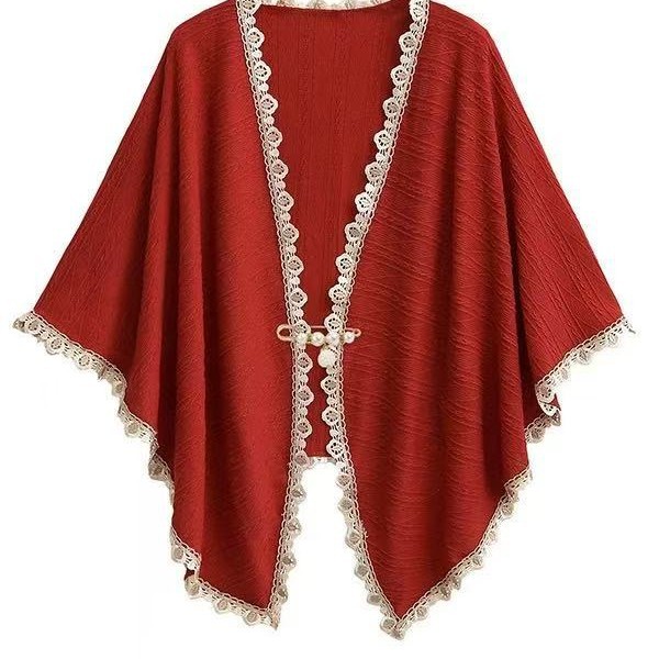 旗袍披肩外搭复古文艺百搭外套斗篷开衫搭配旗袍穿搭新款2025春夏