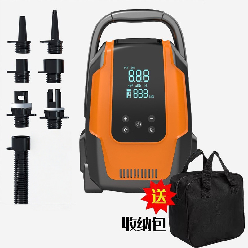 皮划艇SUP 车载充气泵浆板帐篷便携式电动无线高压冲气泵户外露营|undefined