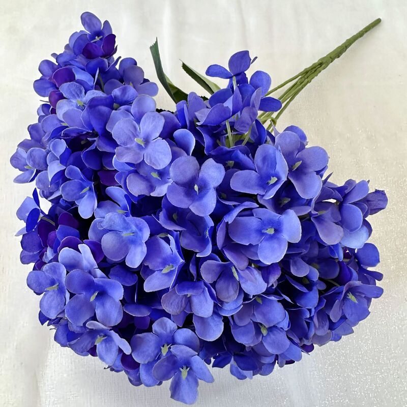 毛布5頭のフランスのアジサイは、ホテルの結婚式の生け花を飾って多色のアジサイの花の花束を卸売りします。|undefined