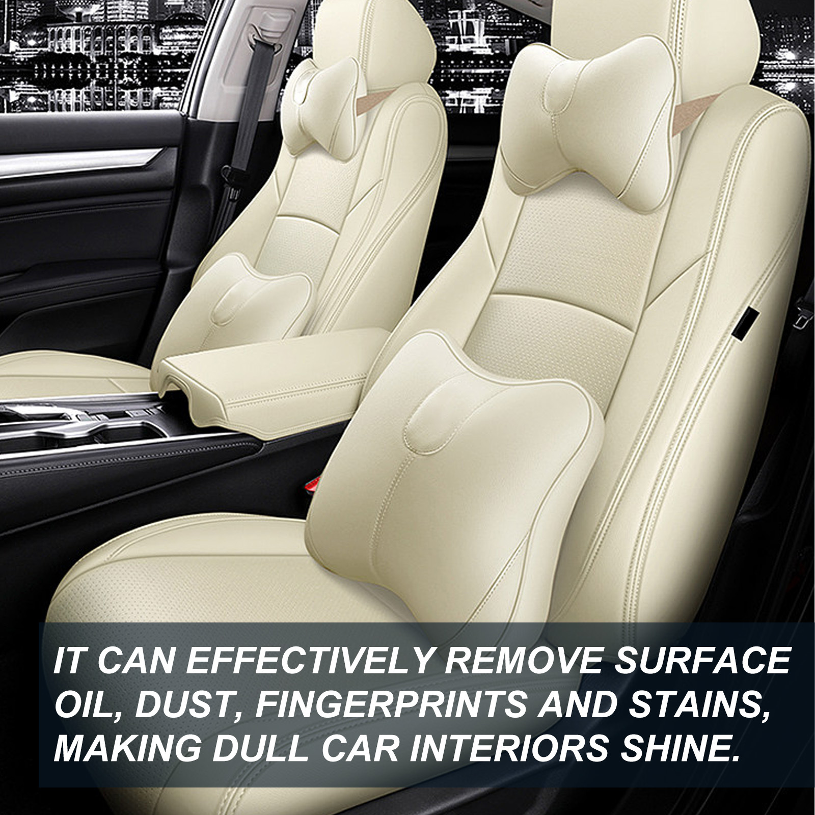 Homonth Car Interior Cleaner Dashboard Seat Leather Multi-Purpose Renovation Cleaning and Maintenance Agent