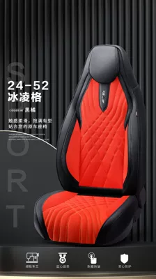 Xinfengxiang Brand 9D Full Surrounding Universal seat cover - black-orange-five-seater-universal-model
