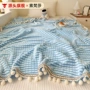 冬季少女午睡办公室绒毛毯