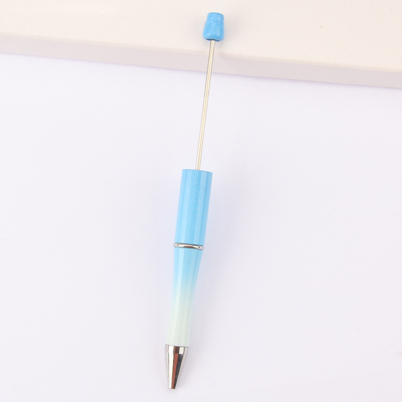 En stock al por mayor creativo de dibujos animados papelería DIY con cuentas bolígrafo logotipo imprimible