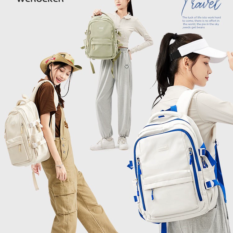 Backpack for leisure, shoulder bag, school bag for elementary school students, capacious trend laptop, travel bag, for teenagers