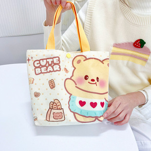 Oil, shopping bag, handheld cloth bag, storage system, Thailand, with little bears
