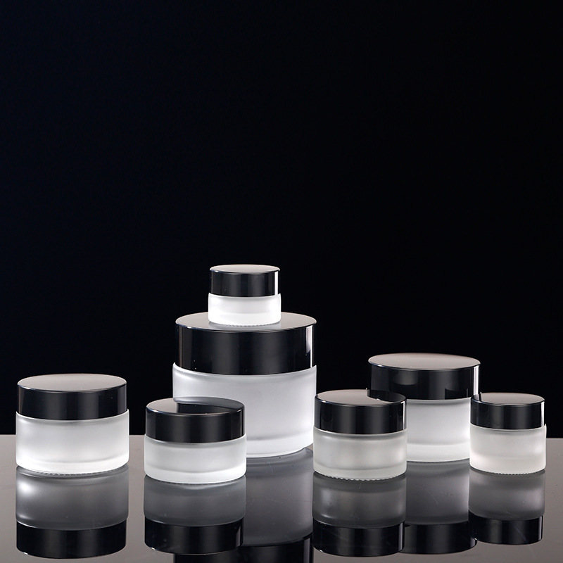 glass cream jar