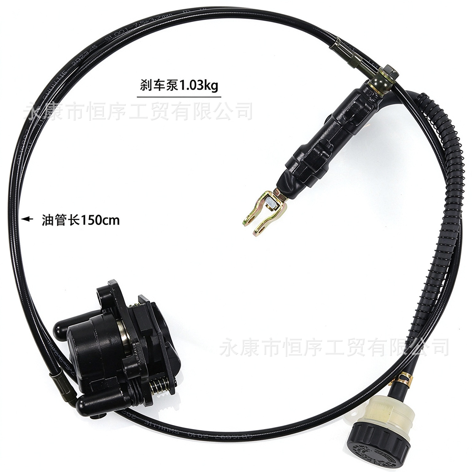 168 Go-Kart, Beach Bike, Four-Wheel Motorcycle Parts, Rear Disc Brake Assembly, Foot Brake Pump Assembly, Caliper