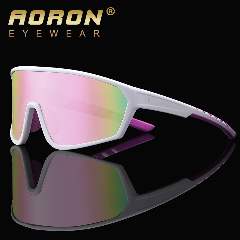 新しいスポーツの連体の大きい枠の男女のサングラスは国境を越えて欧米のまぶしいファッションのサングラスのメガネの卸売りの3082