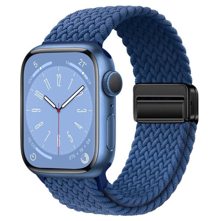 xDfind para reloj de Apple absorción incorporada de retorno de nylon correa trenzada 38 - 49mm universal