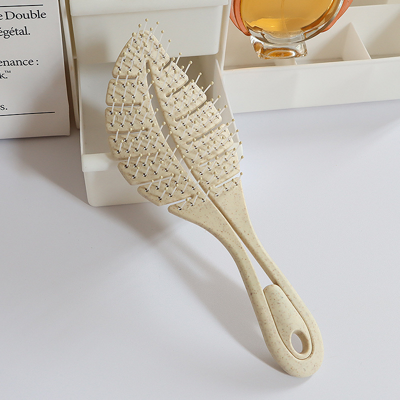 Peine en forma de espalda hueco para el hogar Peine para el cabello de niña de alto valor Peine de masaje esponjoso Costillas de cerdo Peine de curva grande